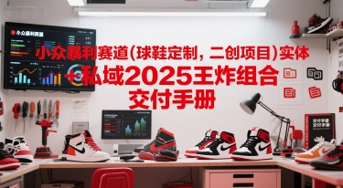 小众暴利赛道(球鞋定制，二创项目)实体+私域2025王炸组合  交付手册-云商网创