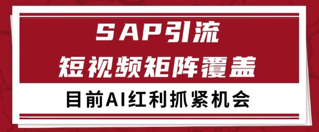 小红书某音sap赛道引流获客 自热矩阵日引200+【揭秘】-云商网创