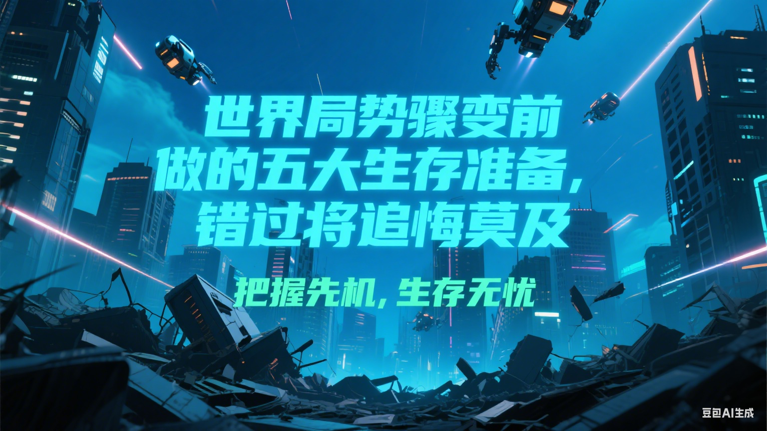 付费文章《世界局势骤变前必做的五大生存准备，错过将追悔莫及》-云商网创
