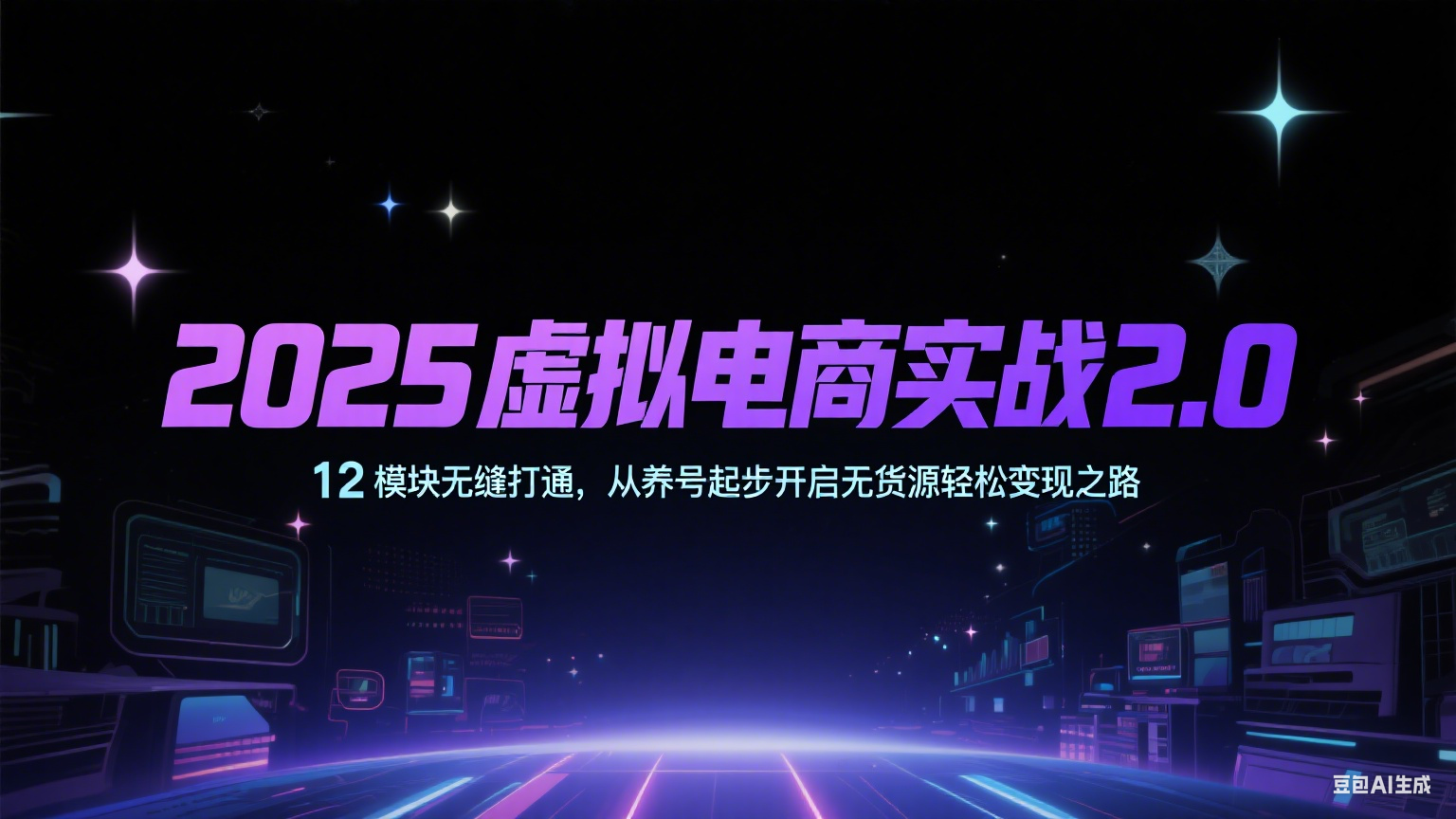 2025虚拟电商实战2.0，12模块无缝打通，从养号起步开启无货源轻松变现之路-云商网创