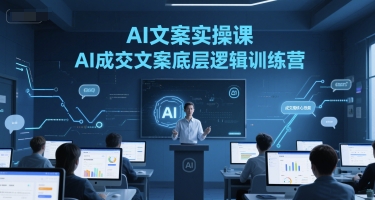 AI文案实操课，AI成交文案底层逻辑训练营-云商网创