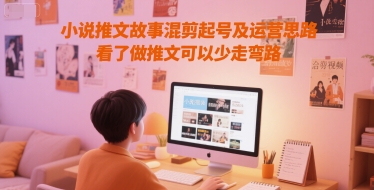 小说推文故事混剪起号及运营思路，看了做推文可以少走弯路-云商网创