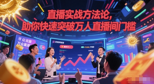 直播实战方法论，助你快速突破万人直播间门槛-云商网创