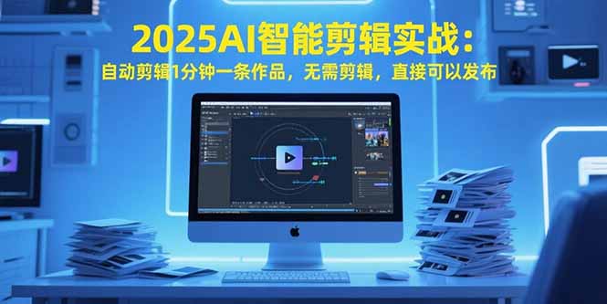 （15504期）2025AI智能剪辑实战：自动剪辑1分钟一条作品，无需剪辑，直接可以发布-云商网创