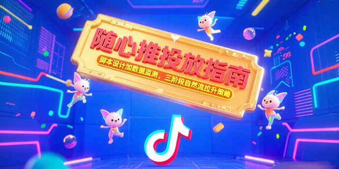 （15291期）随心推投放指南，脚本设计加数据监测，三阶段自然流拉升策略-云商网创