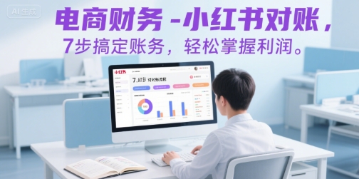 电商财务-小红书对账，7步搞定账务，轻松掌握利润-云商网创