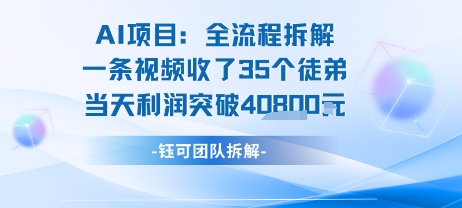 AI收徒变现闭环：一条视频收35人，日入1k+(附完整SOP)-云商网创