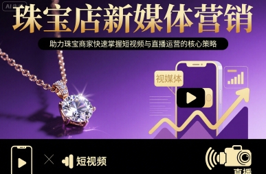 珠宝店新媒体营销，助力珠宝商家快速掌握短视频与直播运营的核心策略-云商网创