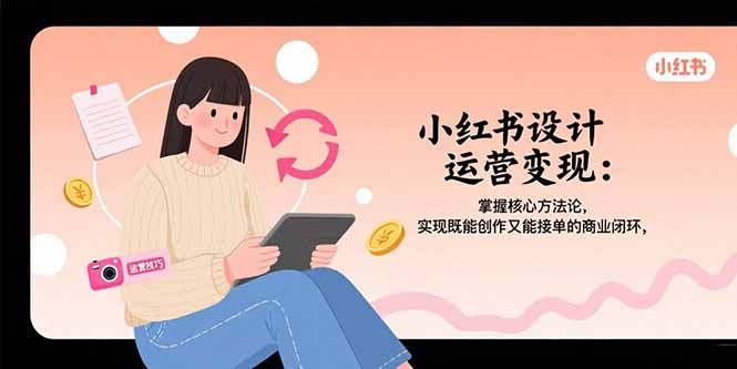 （15636期）小红书设计运营变现：掌握核心方法论，实现既能创作又能接单的商业闭环-云商网创