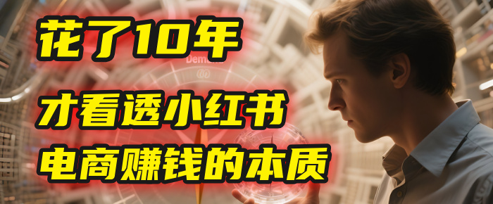 我花了10年，才看透小红书电商赚钱的2个字：本质-云商网创