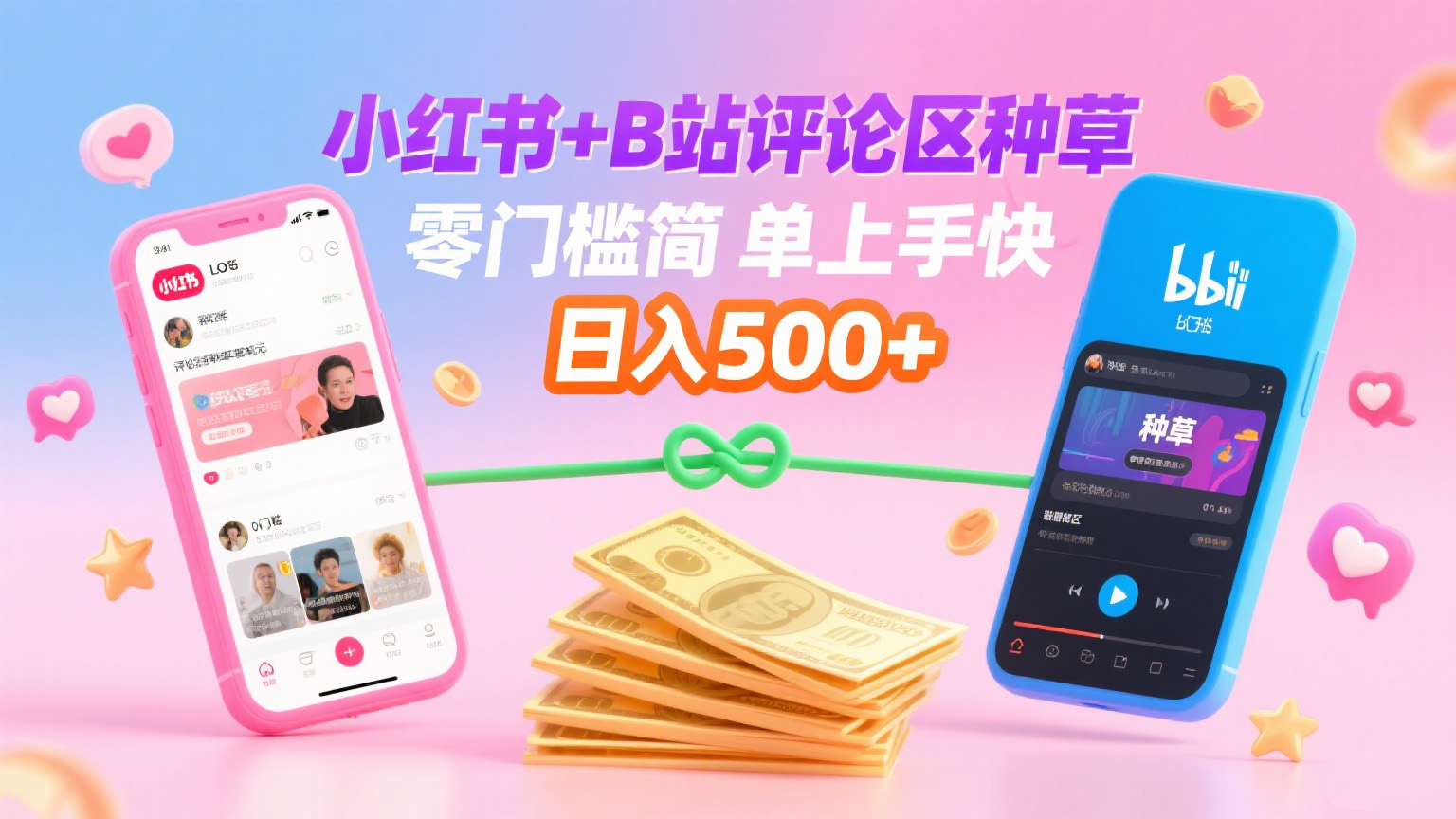 小红书+B站评论区种草，0门槛1分钟一单，只需复制粘贴，日入500+-云商网创