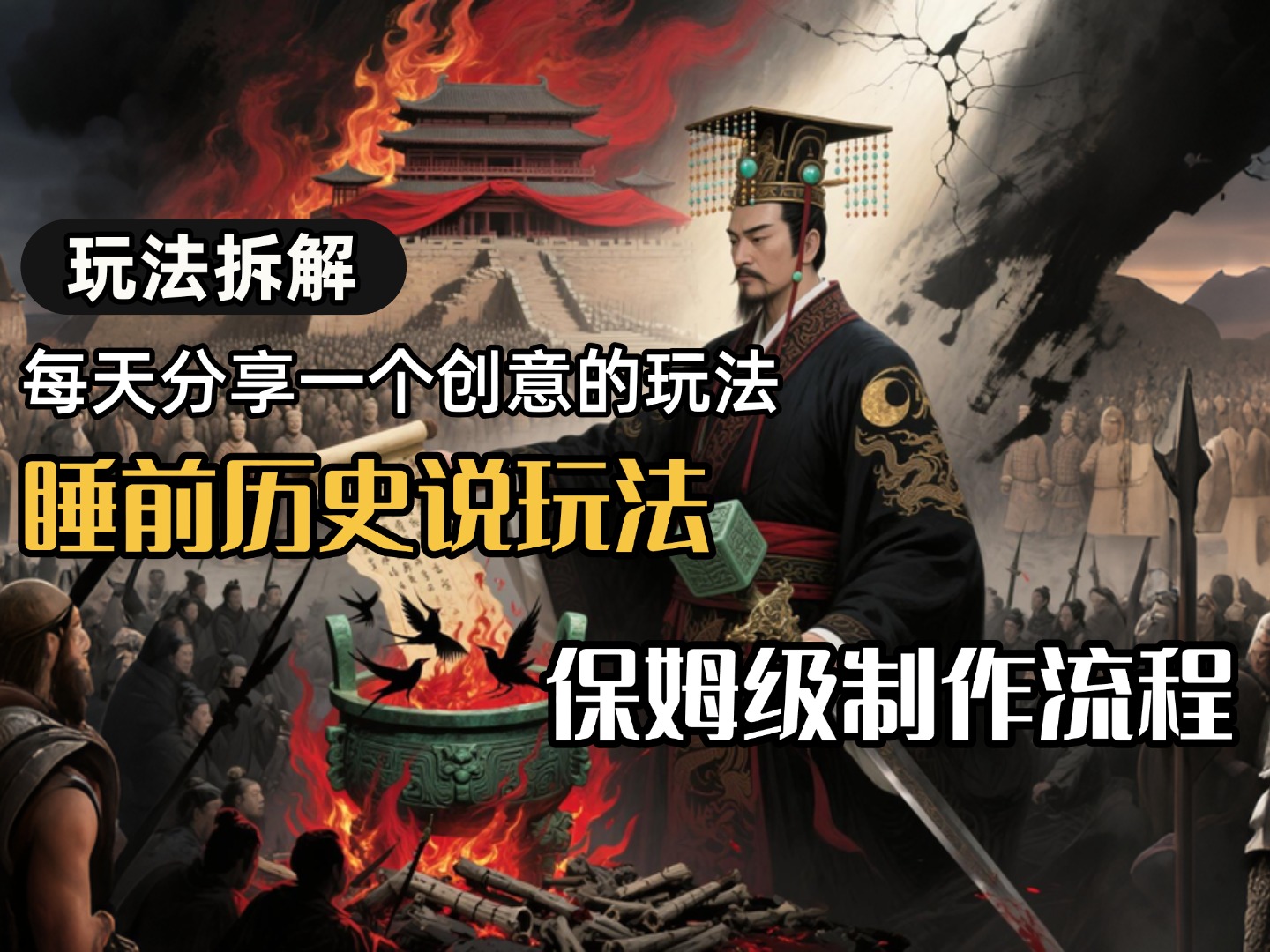 13条作品涨粉24.5万，全流程拆解睡前历史说，保姆级教程-云商网创
