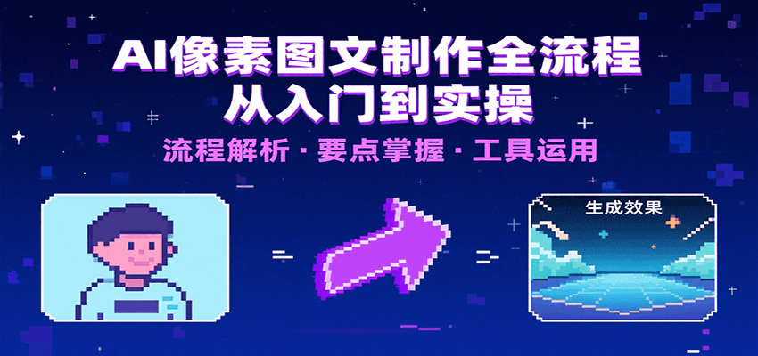 AI像素图文制作全流程：内容要点、文案选择及所用工具，助你快速入局-云商网创