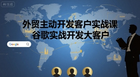 外贸主动开发客户实战课，谷歌实战开发大客户-云商网创