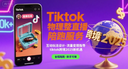 Tiktok物理整蛊直播陪跑服务-tiktok跨境2025-云商网创