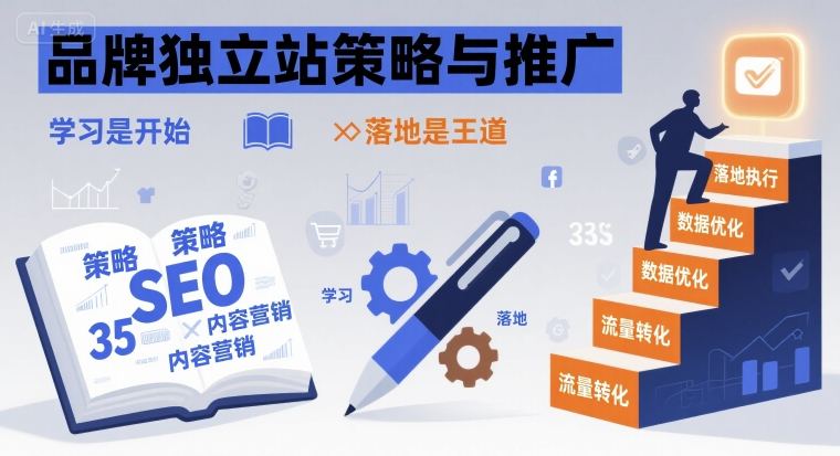 品牌独立站策略与推广，学习是开始，落地是王道-云商网创